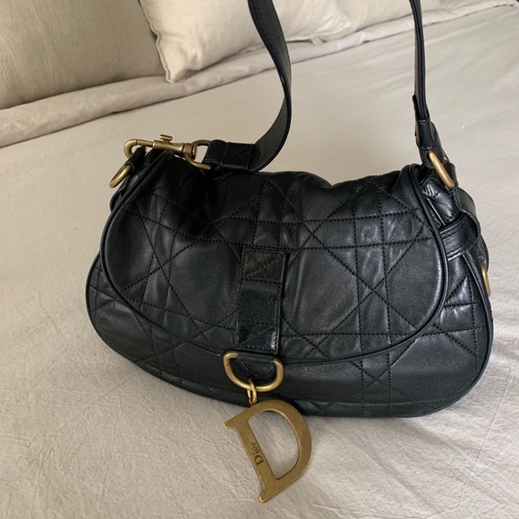 Christian Dior Cannage Leather Flap Hobo - Picture 2 of 12